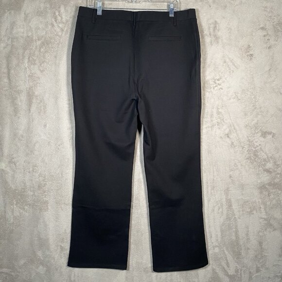Quince Ultra Stretch Ponte Bootcut Pants Women's XL Petite Office Career Black - Picture 6 of 13